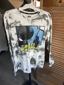 Marvel Black Panter Boys T-Shirt Graphic Long Sleeve Size XL T-16 - Picture 1 of 5