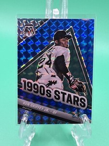 2022 Mosaic Baseball Blue Prizm Ken Griffey Jr. 1990s Stars 15/99 #291 Mariners