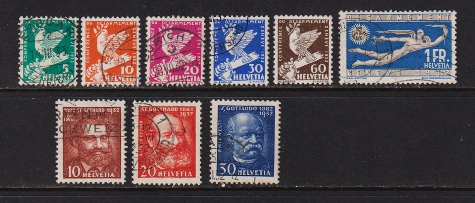 Suiza - #210-218 usado, cat. $33,85 Foto 1 de 1