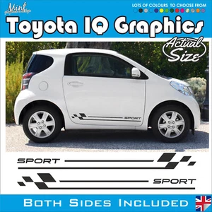 Calcomanías a rayas laterales Toyota IQ Cygnet pegatinas gráficos GRATIS P&P 005 - Imagen 1 de 4