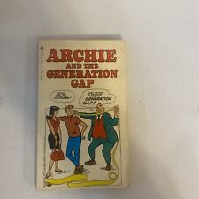  Vntg 1970 Bantam ARCHIE & THE GENERATION GAP Paperback Book Groovy Mod Cool