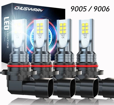 For Freightliner Columbia 2000-2017 LED Headlight High Low Beam 4Bulbs 9005 9006 - Image 1 of 4