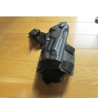 SAFARILAND Beretta 92 96 Leg Holster BLACK Double Strap 6004-73 M9! Exc. Cond!!! - Image 1 of 3