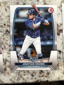2023 BOWMAN BASE ROOKIE CARD TAMPA BAY RAYS JONATHAN ARANDA #28 - Picture 1 of 1