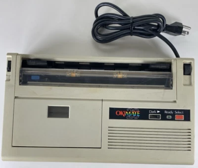 VTG Okidata Okimate 20 EN3211 Printer. Sold As IS for Parts or Repair Powers On - Image 1 of 4