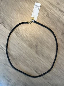 Dyadema Bronze Italien Halskette schwarz Seilkordel NEU UVP $ 70 16" - Bild 1 von 2