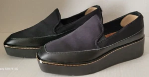 Donald Pliner Women's Black Wallis Platform Wedge Loafer Slip-on Shoes Size 5 - Picture 1 of 8