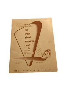 the Truth about americam cars booklet 1953 - Picture 1 of 6