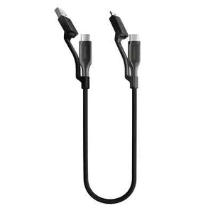Nomad USB-C Universal Cable (Made with Kevlar®) v3 0.3m, Carbide Black - Picture 1 of 3