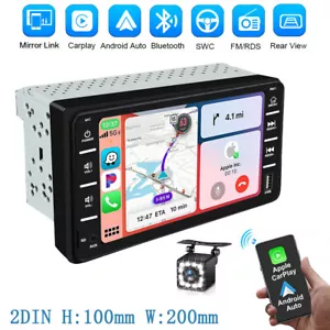 Para Toyota Coche Radio Estéreo Apple Carplay Android Auto GPS Navegación Bluetooth AM FM - Imagen 1 de 14