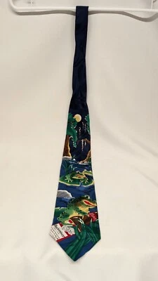 Corbata cuello estanque rana cerveza Anheuser Busch Budweiser colección genuina MMG Corp Foto 1 de 4