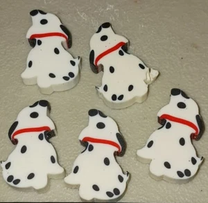 Vintage Erasers, Rubbers, Tiny Dalmatians, Dogs, Unused, (Bx14). - Picture 1 of 3