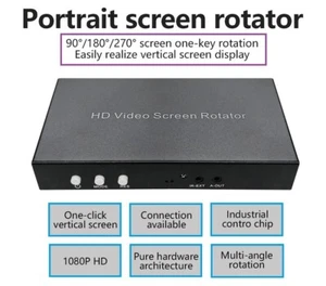 HD Video Rotator Splicing Processor 90 Degree Image Flip Vertical Screen Display - Picture 1 of 11