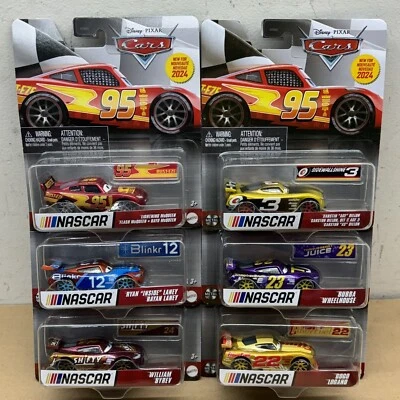 Disney Pixar Cars 2024 NASCAR Complete Set Of 6 Lightning Mcqueen - Image 1 of 4