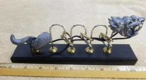 Vintage Metal Dragon 3D Puzzle Figurine String Ring Chinese Japanese Asian Decor - Picture 1 of 3