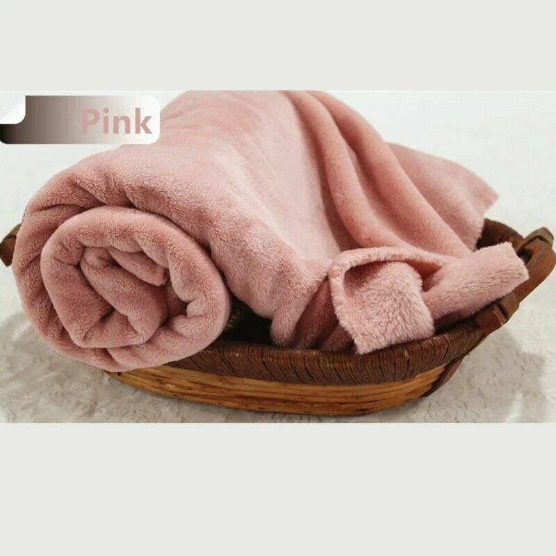 Tela de franela imitación coral terciopelo doble cara gruesa hágalo usted mismo para ropa de dormir manta coser Foto 1 de 4