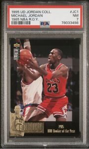 1995 U.D. JORDAN COLLECTION Michael Jordan 1985 ROY #JC1 Chicago Bulls PSA 7 NM