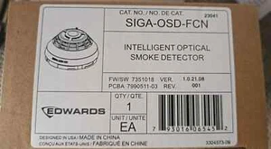 BRAND NEW EDWARDS EST SIGA-OSD-FCN INTELLIGENT OPTICAL SMOKE DETECTOR - Picture 1 of 2