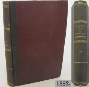 1882 ANTIQUE GERMAN MEDICAL ANATOMY BOOK - Picture 1 of 12