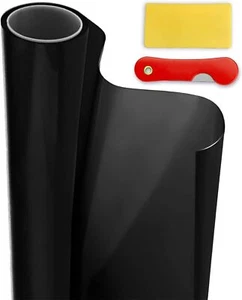 Car Window Tint Film for Auto Sun Shade Roll 15% VLT Black Universal Fit Widt... - Picture 1 of 9
