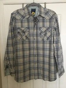 CITY INK - Lombardo Italiano Mens Large Long Sleeve Shirt White Cotton - Picture 1 of 8