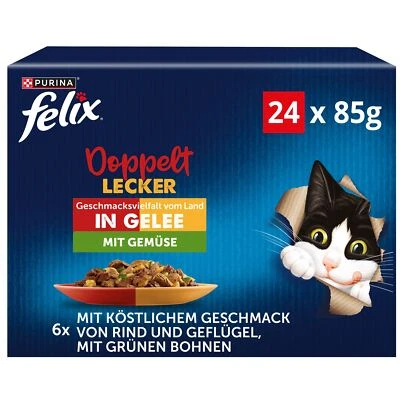 So gut wie es aussieht Doppelt Lecker Katzenfutter nass in Gelee Sorten-Mix 4... - Bild 1 von 4