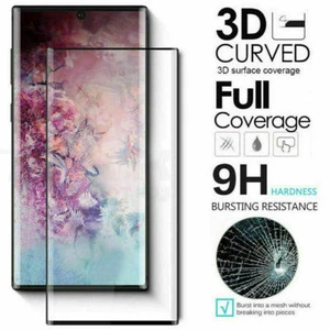 For Samsung Galaxy Note 10 Full Coverage Tempered Glass Screen Protector - Photo 1 sur 11