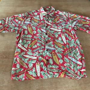 Reyn Spooner Dietrich Varez Hawaiian Shirt Men M Red Floral Surfboard Button Up - Picture 1 of 13