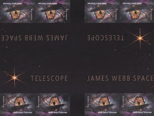 US 5720a James Webb Space Telescope imperf NDC cross gutter block 2x4 MNH 2022 - Picture 1 of 1