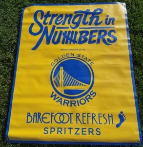 Golden State Warriors Strength In Numbers Vinyl Banner Wall Hanging Playoffs - Picture 1 of 12