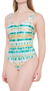 Rip Curl L142748 Womens Green Summer Palm Good One-Piece Swimsuit Size Small - Picture 1 of 2