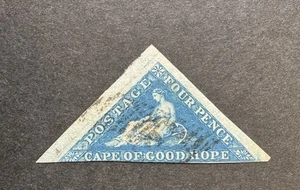Cape of Good Hope SG 6a 4d blau gebraucht - Katze 90£ - Bild 1 von 1