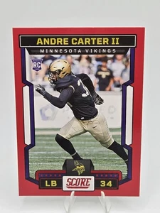 Puntuación Panini 2023 - Red Rookie #375 Andre Carter II (RC) - Army Black Knights - Imagen 1 de 2