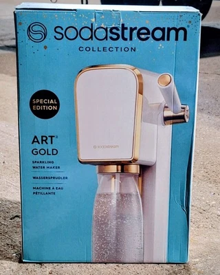 SodaStream Art Gold máquina de água espumante edição especial caixa aberta nunca usada  - Imagem 1 de 2