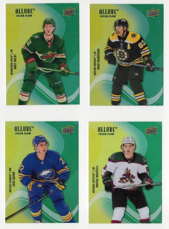 2022-23 Upper Deck Allure Color Flow Yellow Green #SF-1 to SF-100 Pick From List - Image 1 of 1