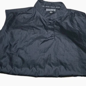FOOTJOY-Black Poly Shell, Mens Slvless, Athletic Wind/Rain Pullover Vest-(L) - Picture 1 of 6