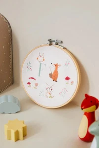 DMC Gift of Stitch Woodland Friends Monogram Cross Stitch Kit BK1968 - Picture 1 of 5