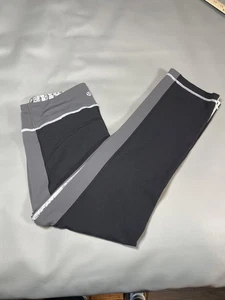 Lululemon Pants Womens 8 Black Gray Floral pocket Groove Flare Yoga LW5WS3S - Picture 1 of 13