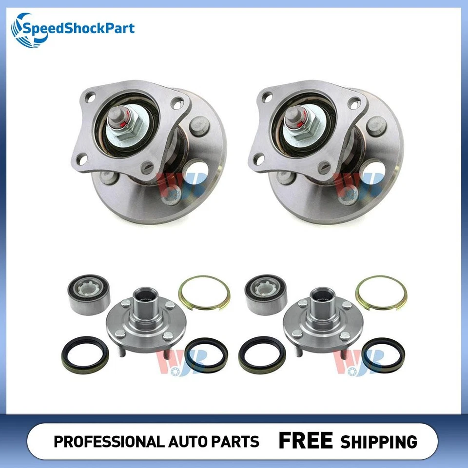 Conjunto de cojinete y buje de rueda delantera trasera WJB para Geo Prizm 1993-1995 Foto 1 de 4