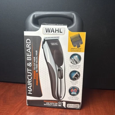 WAHL HAIRCUT & BEARD Cord/Cordless Rechargeable Precision Clipper Trimmer (6526) - Image 1 of 3
