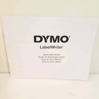 Dymo LabelWriter Quick Start Guide Manual Book ONLY - Image 1 of 3