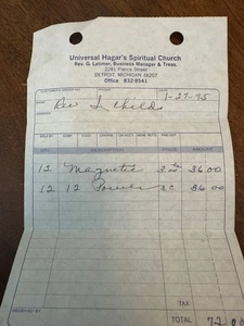 1980s UHSC Spiritualism Lot - Hurley Meditations, Feast Docs, Detroit OH S01 - Picture 1 of 17