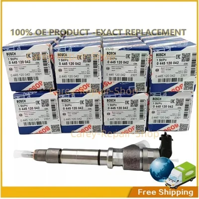 8PCS Bosch 0445120042 Fuel Injectors For 06-07 Chevy GMC Duramax LBZ Hummer 6.6L Foto 1 de 4