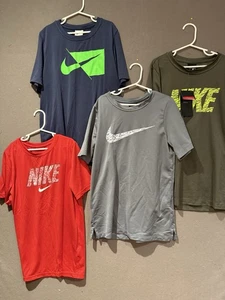 Four Nike Youth Large Dri-Fit T-shirts - Picture 1 of 5