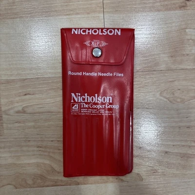Round Handle Needle File Set by Nicholson 12 Piece 5-1/2 in Long Assorted - Image 1 of 4