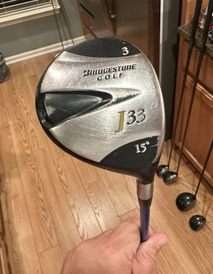 Madera Bridgestone J33 (15°) 3 con varilla de grafito azul Grafalloy ProLaunch (rígida) Foto 1 de 4