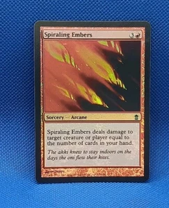 FOIL Spiraling Embers MTG Card Saviors of Kamigawa Magic the Gathering WOTC TCG - Picture 1 of 12
