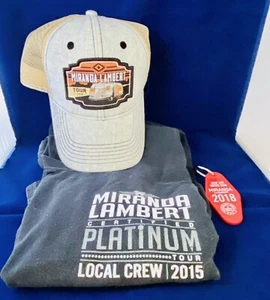 MIRANDA LAMBERT Concert Lot T-Shirt Hat Keychain 2015 2018 - Picture 1 of 13