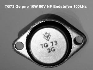 TG 73 Ge pnp NF Leistungstransistor 1,5A  10W TO-3 NEU - Bild 1 von 1