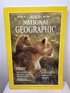 National Geographic Magazine May 1986 - The Serengeti Vintage Collectable r - Picture 1 of 15